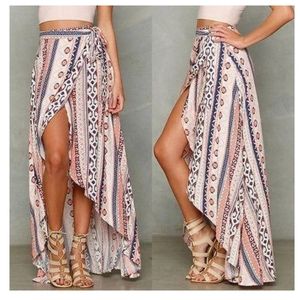 Floral beach skirt